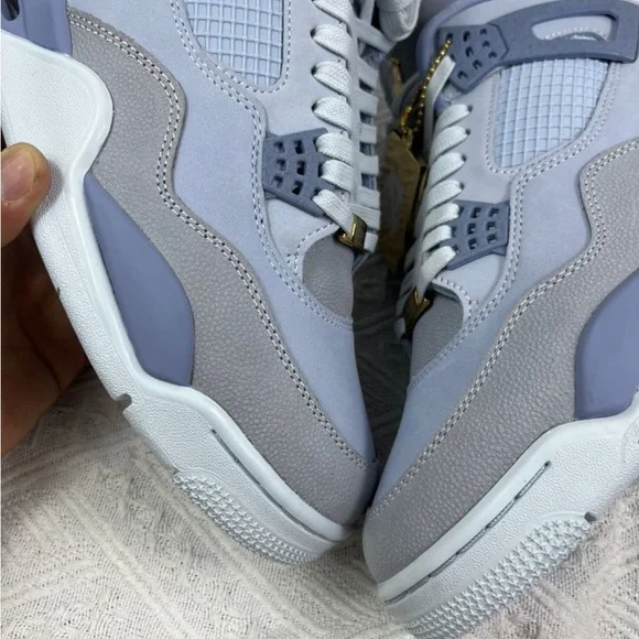 Jordan Blue and Gray Sneakers with Classic Design